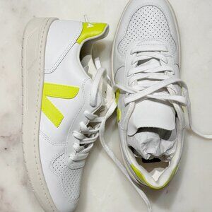 Vaja Campo Leather Lowtop White & Neon, NEW IN BOX